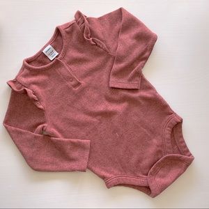 Baby Girl Thick Ruffle Onesie